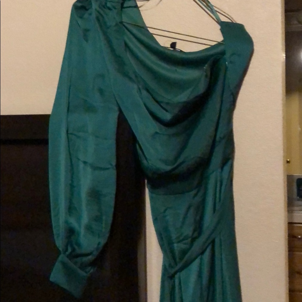 Silky green jumpsuit